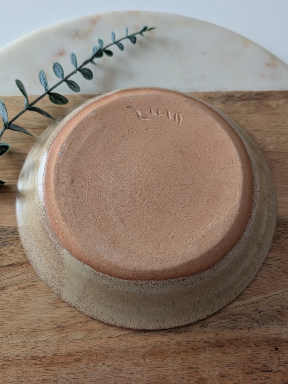 Handcrafted Ceramic Serving Bowls in Beige - Set of 2 - Picture 12 of 12